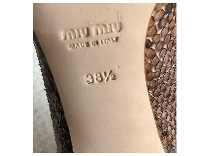 Miu Miu High Heels Braun - Ansicht 7