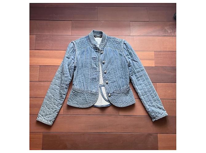 Marc Jacobs Jeansjacke hellblau Baumwolle - Ansicht 2