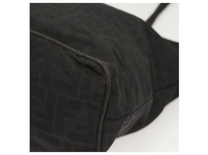 FENDI Zucca Canvas Tote Bag aus Nylon Schwarz Silber Authentisch am8389 - Ansicht 11