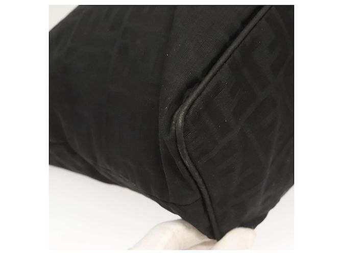 FENDI Zucca Canvas Tote Bag aus Nylon Schwarz Silber Authentisch am8389 - Ansicht 12