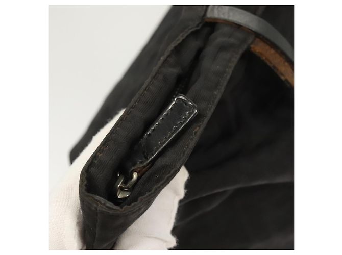 FENDI Zucca Canvas Tote Bag aus Nylon Schwarz Silber Authentisch am8389 - Ansicht 14