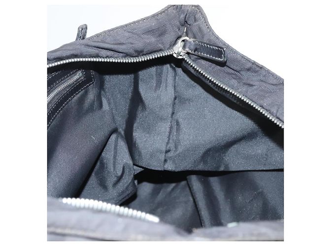 FENDI Zucca Canvas Tote Bag aus Nylon Schwarz Silber Authentisch am8389 - Ansicht 18