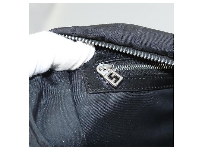FENDI Zucca Canvas Tote Bag aus Nylon Schwarz Silber Authentisch am8389 - Ansicht 20
