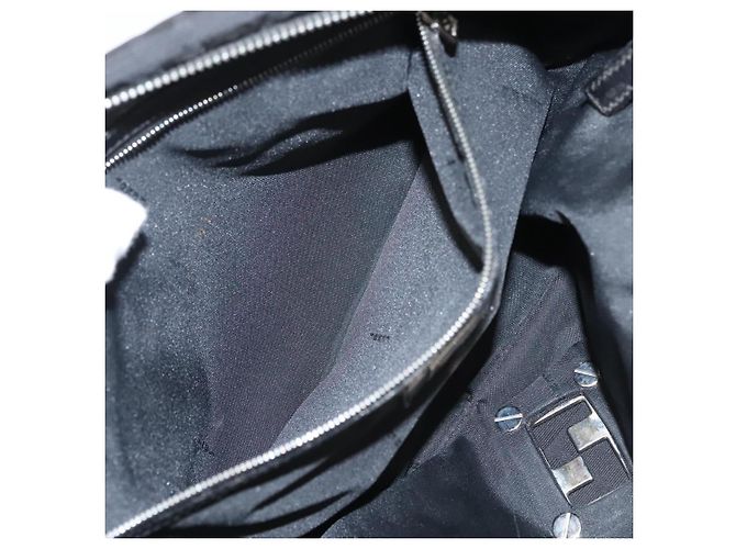 FENDI Zucca Canvas Tote Bag aus Nylon Schwarz Silber Authentisch am8389 - Ansicht 21