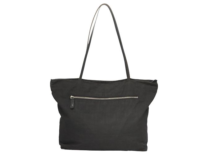 FENDI Zucca Canvas Tote Bag aus Nylon Schwarz Silber Authentisch am8389 - Ansicht 3