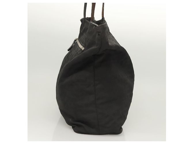 FENDI Zucca Canvas Tote Bag aus Nylon Schwarz Silber Authentisch am8389 - Ansicht 5