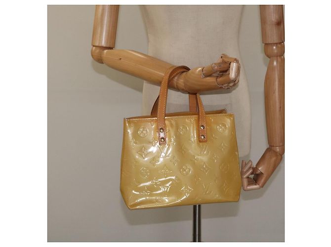 LOUIS VUITTON Monogram Vernis Reade PM Sac à main Beige M91334 LV Auth hk2627 - vue 21