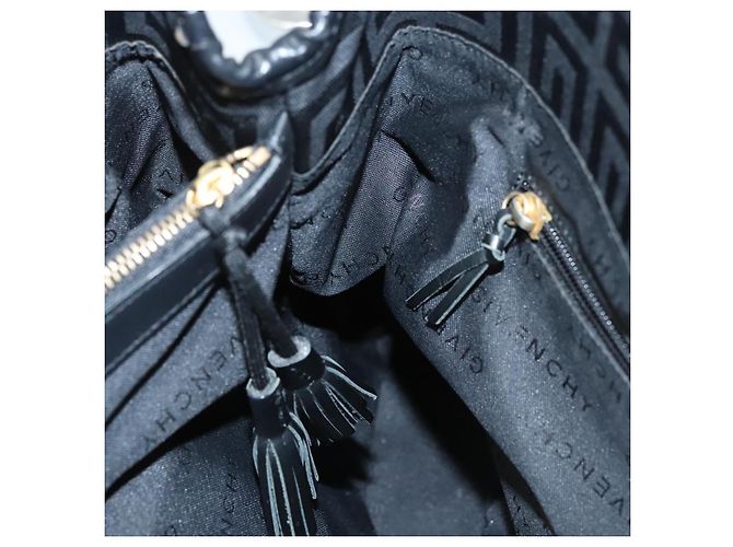 Borsa Tote GIVENCHY in tela nera e oro Auth am8454 Nero D'oro - vista 17