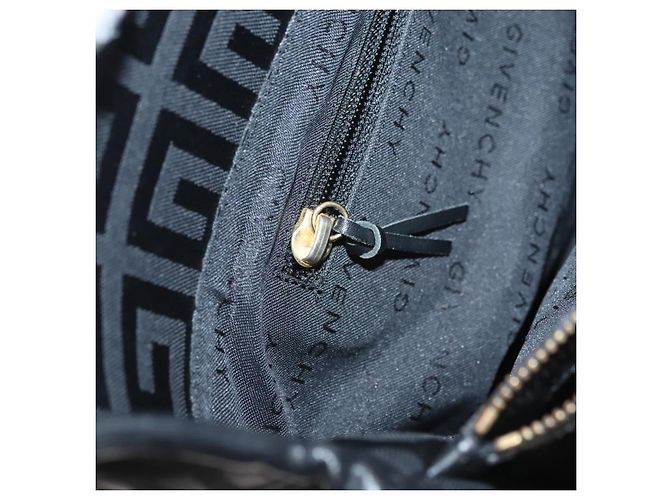 Borsa Tote GIVENCHY in tela nera e oro Auth am8454 Nero D'oro - vista 23
