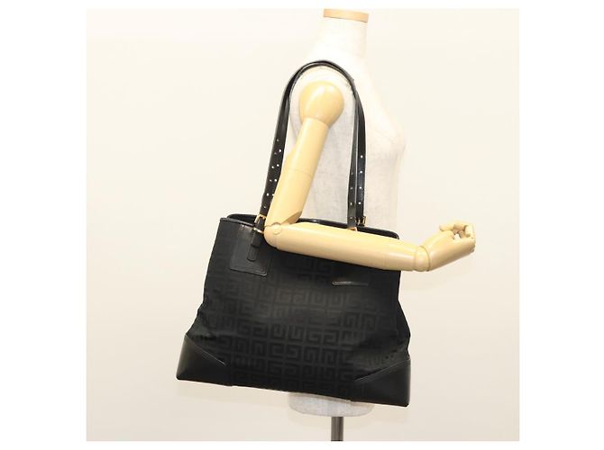 Borsa Tote GIVENCHY in tela nera e oro Auth am8454 Nero D'oro - vista 25