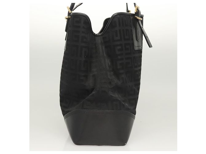 Borsa Tote GIVENCHY in tela nera e oro Auth am8454 Nero D'oro - vista 4