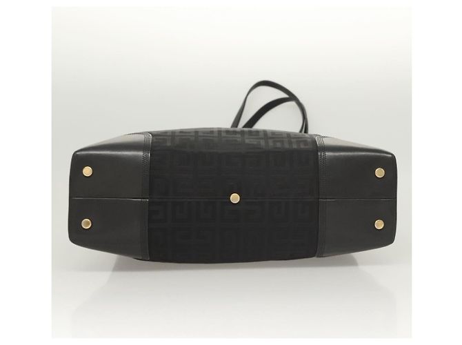 Borsa Tote GIVENCHY in tela nera e oro Auth am8454 Nero D'oro - vista 9