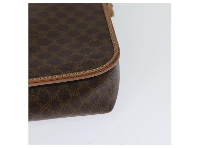 Céline CELINE Macadam Canvas Schultertasche, PVC-Leder, braun, gold, authentisch, MX424 Golden - Ansicht 13