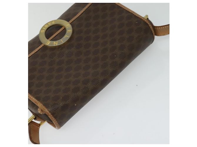 Céline CELINE Macadam Canvas Schultertasche, PVC-Leder, braun, gold, authentisch, MX424 Golden - Ansicht 6