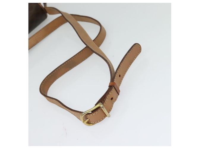 Céline CELINE Macadam Canvas Schultertasche, PVC-Leder, braun, gold, authentisch, MX424 Golden - Ansicht 7