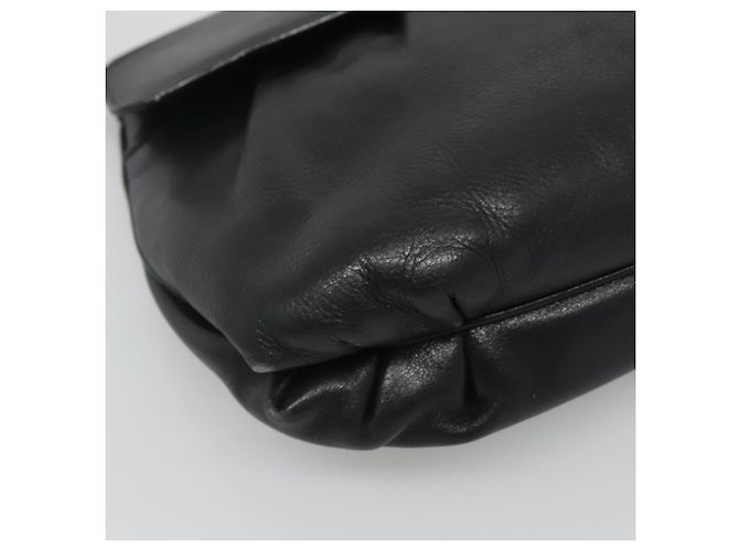 Céline Borsa a spalla CELINE in pelle nera e oro Auth hk2624 Nero D'oro - vista 11