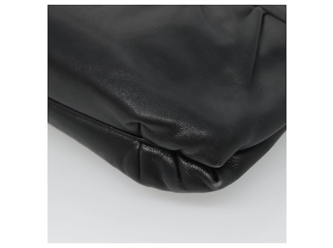 Céline Borsa a spalla CELINE in pelle nera e oro Auth hk2624 Nero D'oro - vista 12