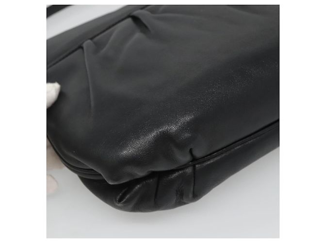 Céline Borsa a spalla CELINE in pelle nera e oro Auth hk2624 Nero D'oro - vista 13