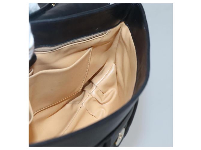 Céline Borsa a spalla CELINE in pelle nera e oro Auth hk2624 Nero D'oro - vista 16