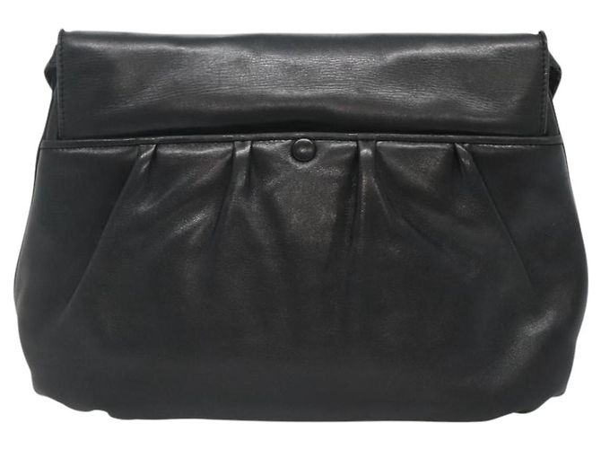 Céline Borsa a spalla CELINE in pelle nera e oro Auth hk2624 Nero D'oro - vista 3