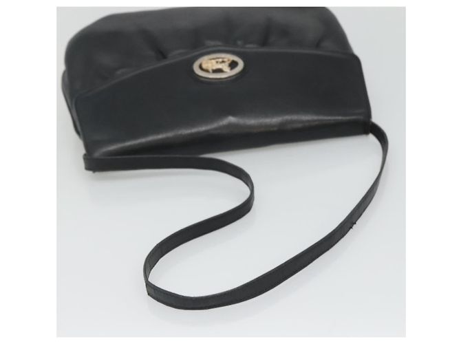 Céline Borsa a spalla CELINE in pelle nera e oro Auth hk2624 Nero D'oro - vista 7