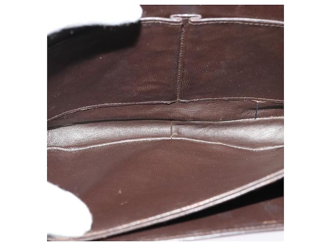 Céline Borsa a spalla CELINE C Sulky in tela marrone oro Auth BA2276 D'oro - vista 17