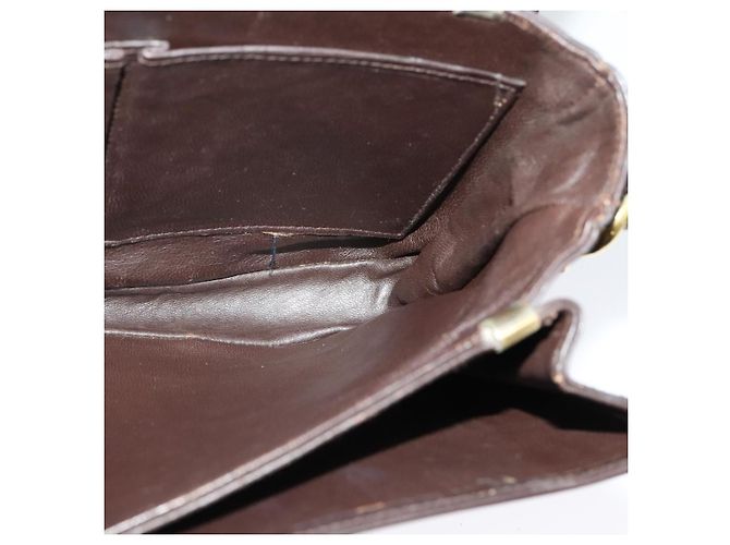 Céline Borsa a spalla CELINE C Sulky in tela marrone oro Auth BA2276 D'oro - vista 18