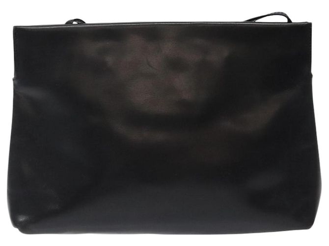 Borsa a spalla Salvatore Ferragamo in pelle nera e oro Auth 122966 Nero D'oro - vista 3