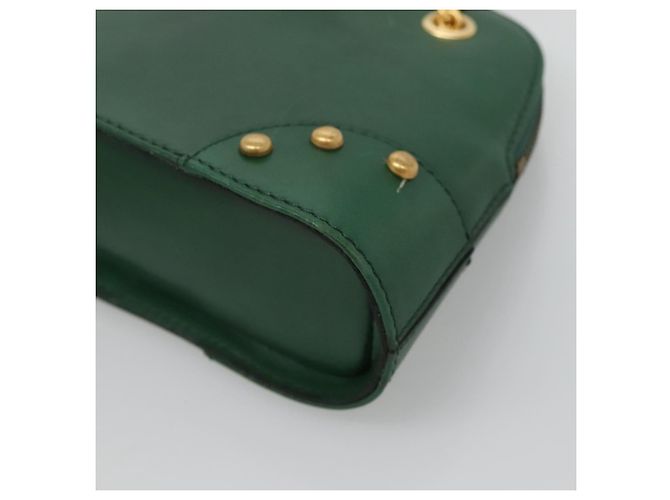 Céline Borsa a spalla CELINE in pelle verde oro Auth yk18399 D'oro - vista 10
