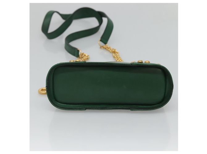 Céline Borsa a spalla CELINE in pelle verde oro Auth yk18399 D'oro - vista 9