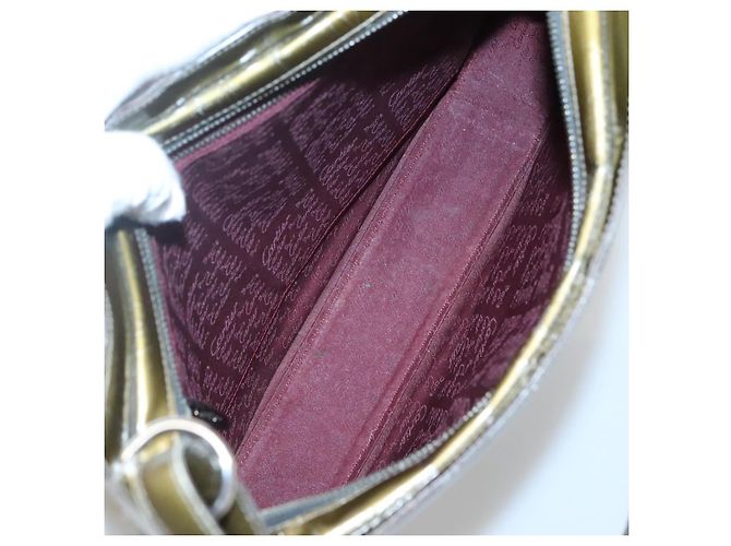 CARTIER Borsa a Spalla Buon Compleanno Smalto Khaki Argento Auth BA2280 Cachi - vista 15