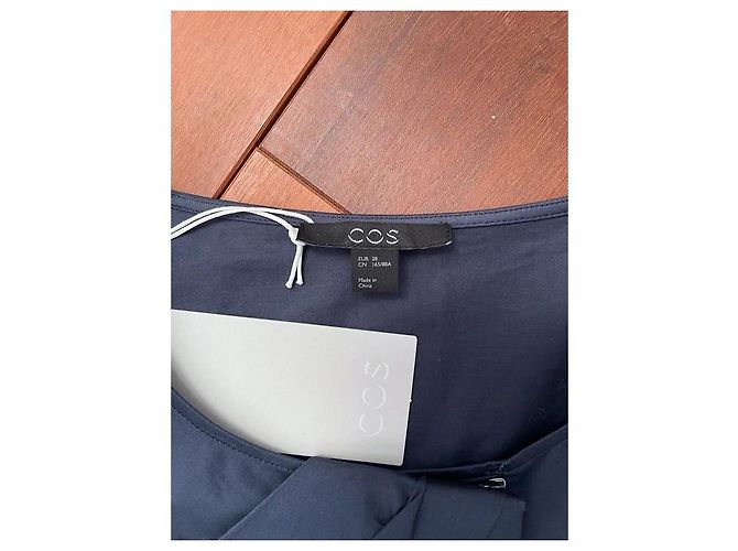 Túnica Cos Azul Oscuro Algodón Elastano Talla 38 Azul marino - vista 8