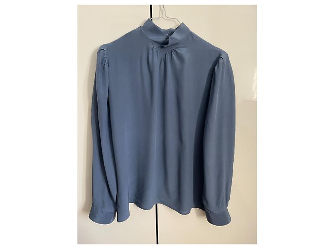 Autre Marque Blusa de seda Cocon Paris azul - vista 5