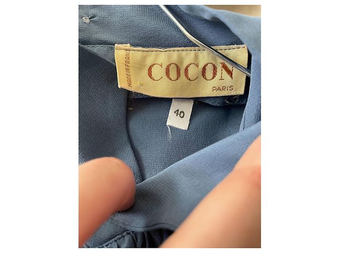 Autre Marque Blusa de seda Cocon Paris azul - vista 6