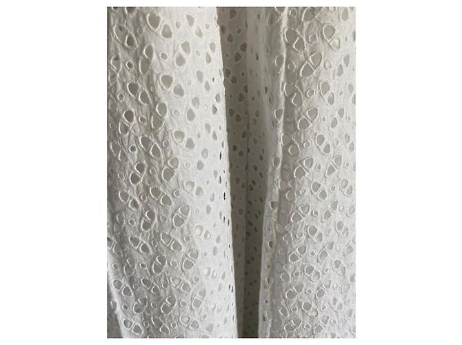 Pantalones Prada en sangallo blanco, talla 46. - vista 11
