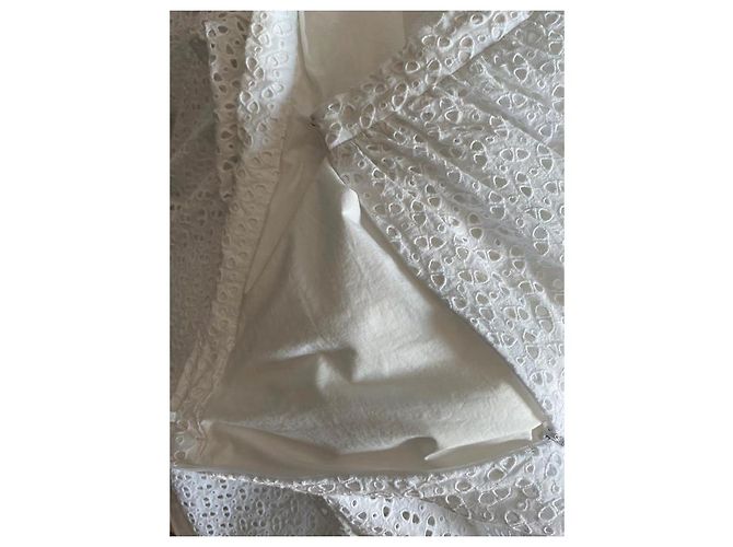 Pantalones Prada en sangallo blanco, talla 46. - vista 7