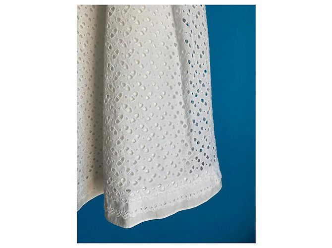 Pantalones Prada en sangallo blanco, talla 46. - vista 9