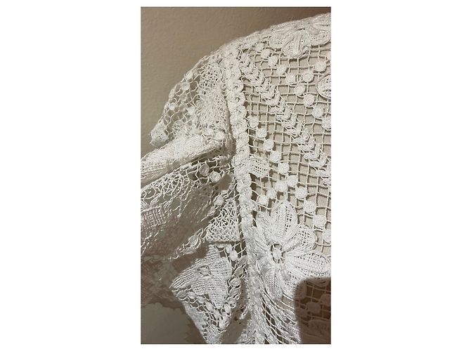 Isabel Marant Bluse Weiß Baumwolle Kurzarm - Ansicht 4