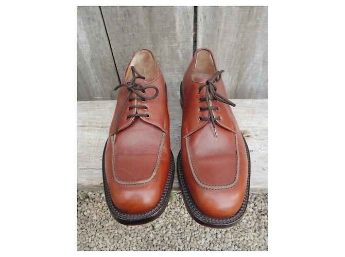Scarpe stringate Gucci derby in pelle marrone - vista 4