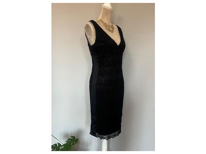 Elegantes schwarzes Spitzenkleid Flavio Castellani - Ansicht 5