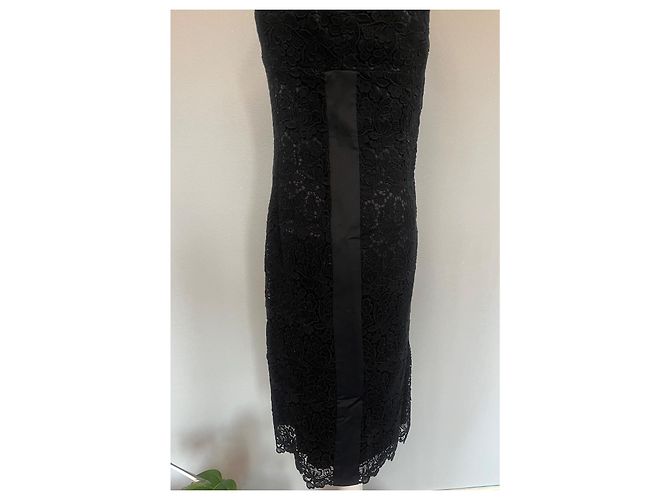 Elegantes schwarzes Spitzenkleid Flavio Castellani - Ansicht 8