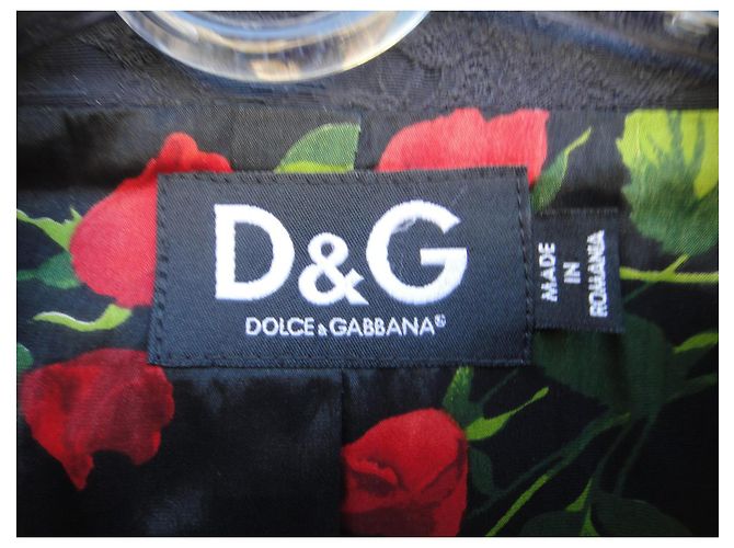 Chaqueta Dolce & Gabbana de algodón con estampado floral gris - vista 2