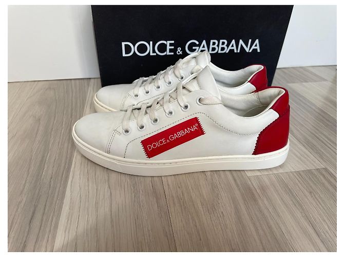 Dolce & Gabbana Ledersneaker weiß - Ansicht 2
