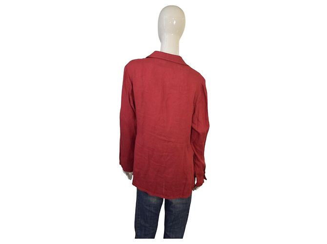 Autre Marque Blazer Misomber Nuan rojo ligero de verano con botones Roja - vista 2