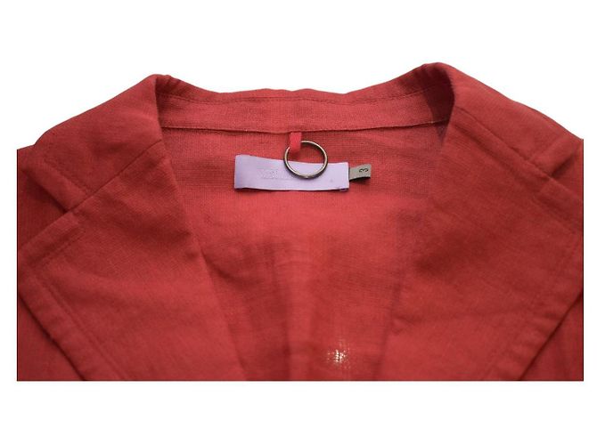 Autre Marque Blazer Misomber Nuan rojo ligero de verano con botones Roja - vista 3