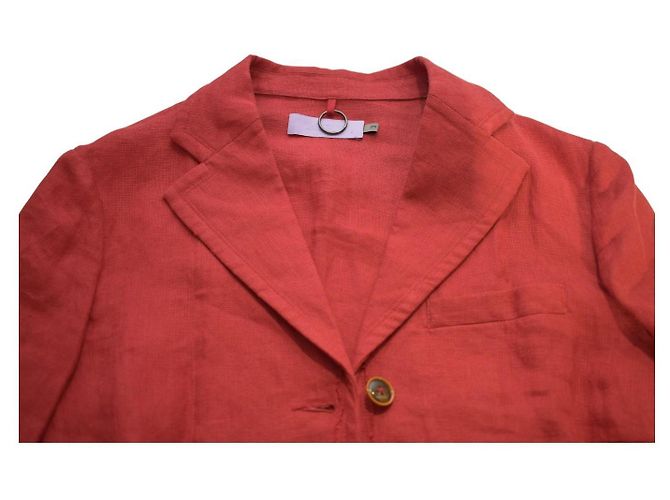 Autre Marque Blazer Misomber Nuan rojo ligero de verano con botones Roja - vista 4