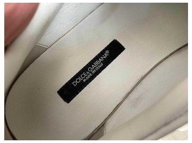Dolce & Gabbana Leder Sneaker weiß - Ansicht 12