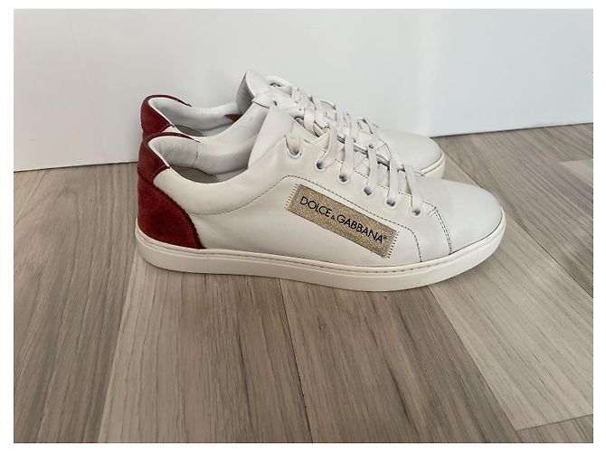 Dolce & Gabbana Leder Sneaker weiß - Ansicht 2