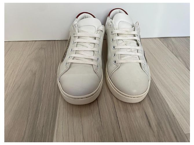 Dolce & Gabbana Leder Sneaker weiß - Ansicht 3
