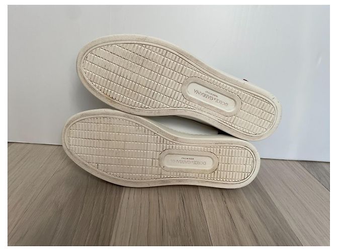 Dolce & Gabbana Leder Sneaker weiß - Ansicht 6